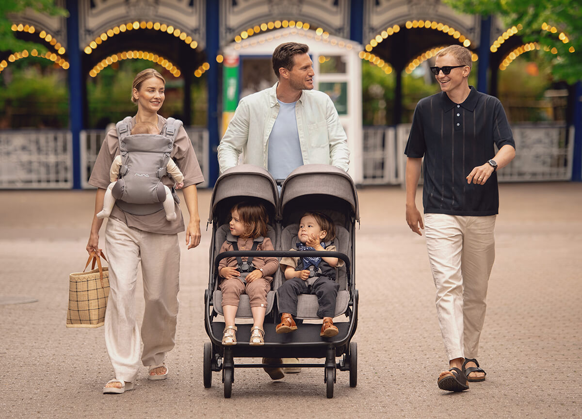 Dvakrat toliko sreče in dvakrat toliko veselja z otroškim vozičkom Nuna® TRVL™ Dubl 